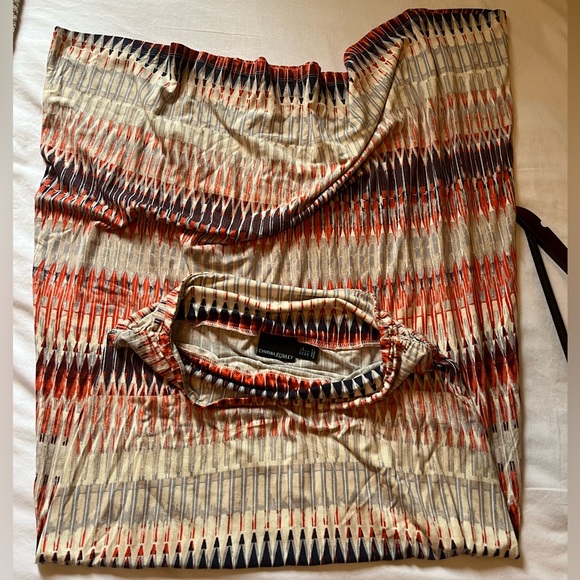 Cynthia Rowley Maxi Skirt Stretchy Summer Boho Fold Over Size Small - Picture 3 of 11